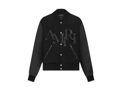 AMIRI Staggered Varsity Jacket "Black"