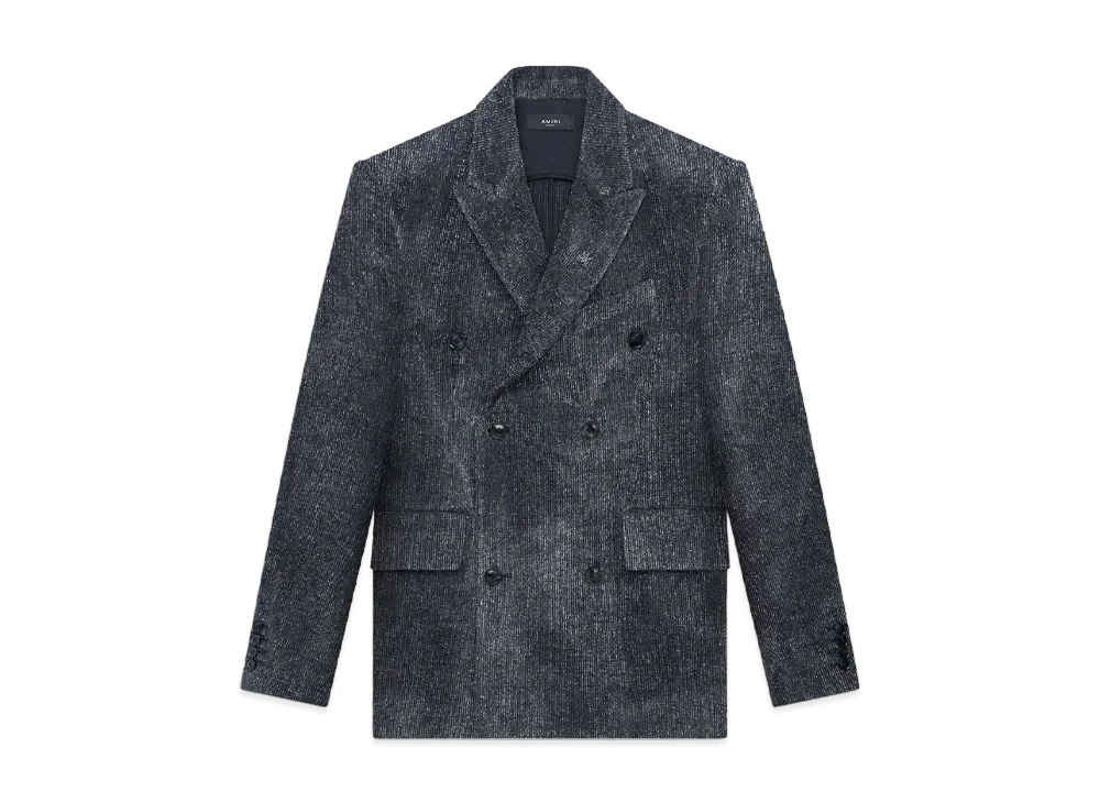 AMIRI DB Shimmer Blazer "Darl Gray"