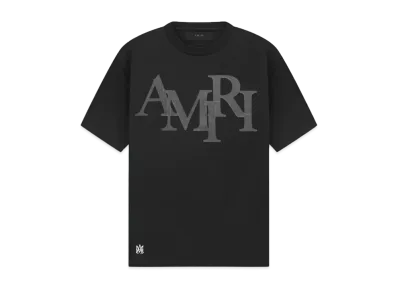 AMIRI Staggered Logo Tee "Rain Forest"