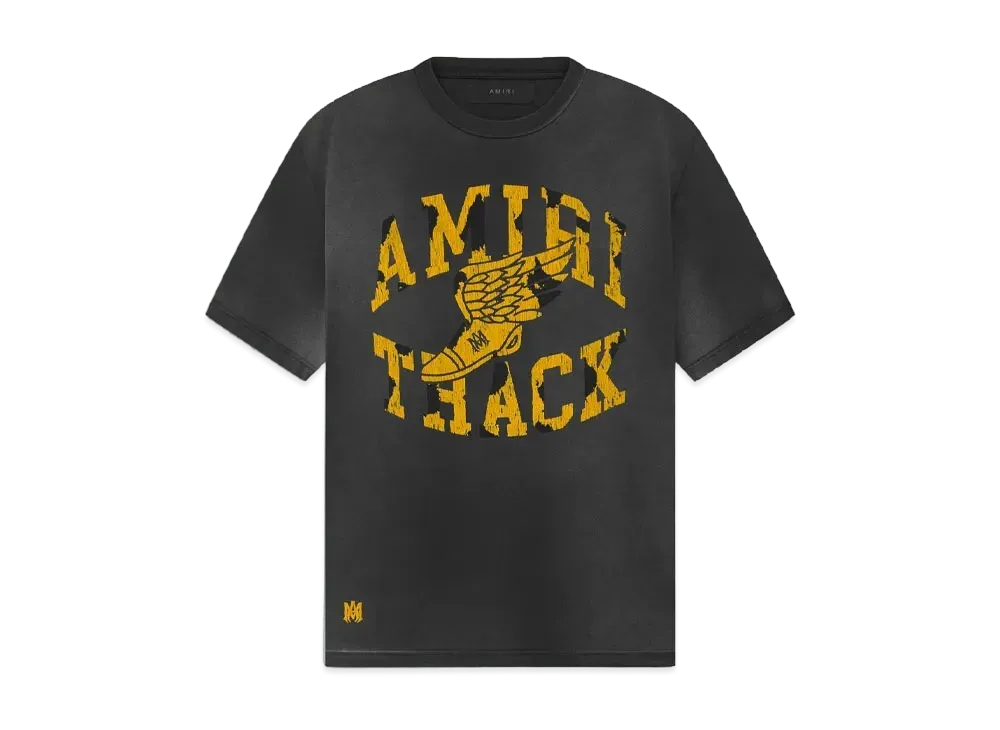 AMIRI Track Tee "Faded Black"