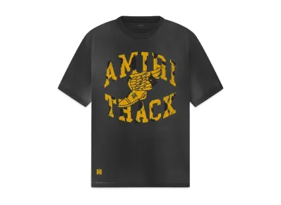 AMIRI Track Tee "Faded Black"