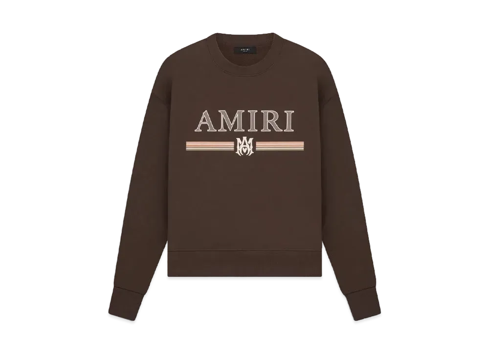 AMIRI MA Bar Crewneck "Brown"