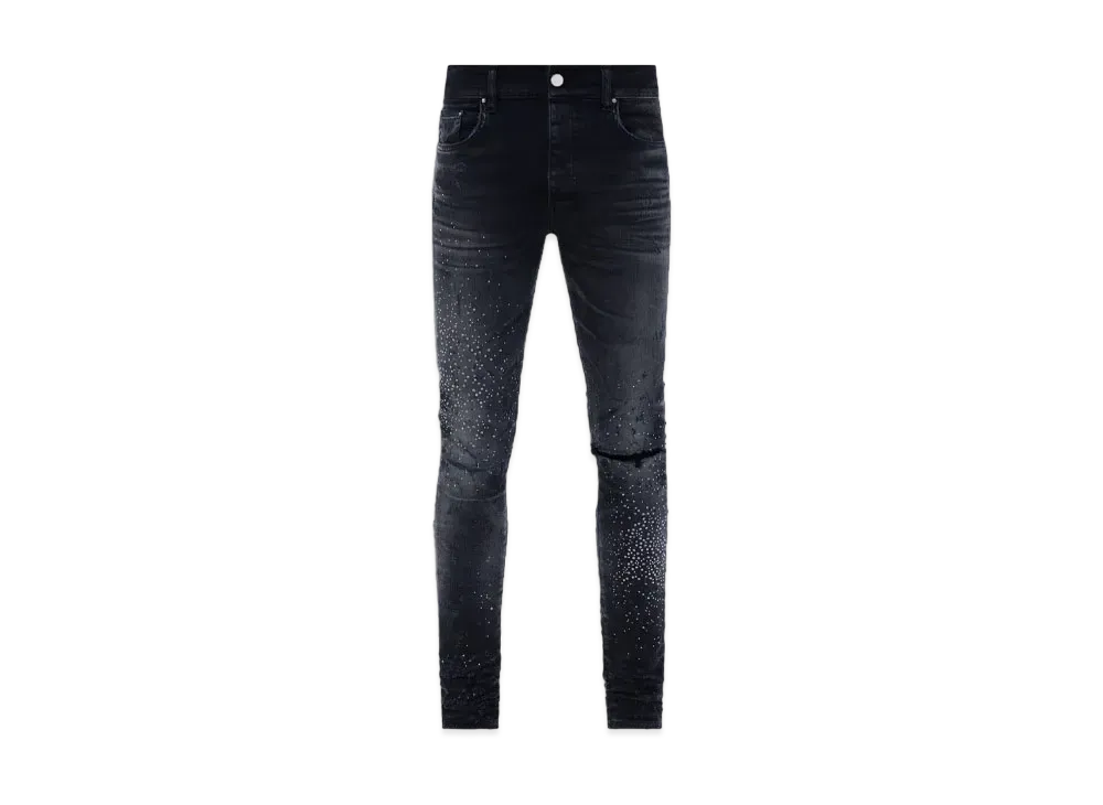 AMIRI Crystal Shotgun Jean "Faded Black"
