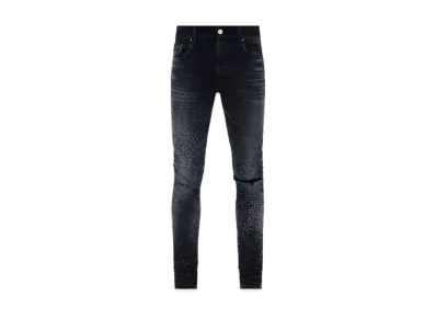 AMIRI Crystal Shotgun Jean "Faded Black"