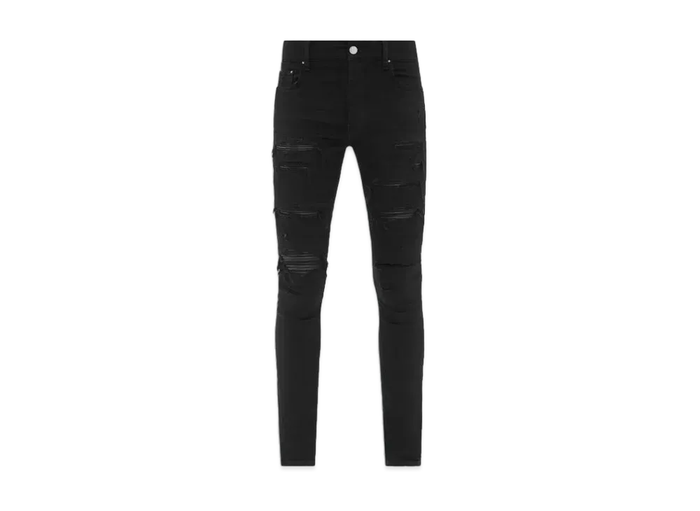 AMIRI Leather Thrasher Jean "Black OD"