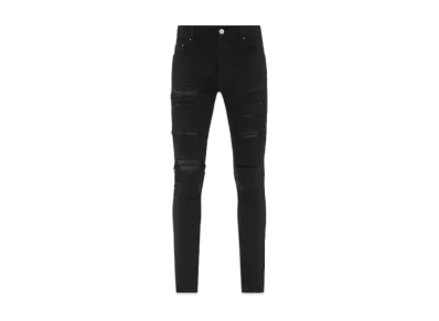 AMIRI Leather Thrasher Jean "Black OD"