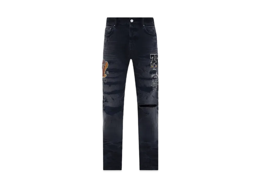 AMIRI Varsity Straight Jean "Faded Black"