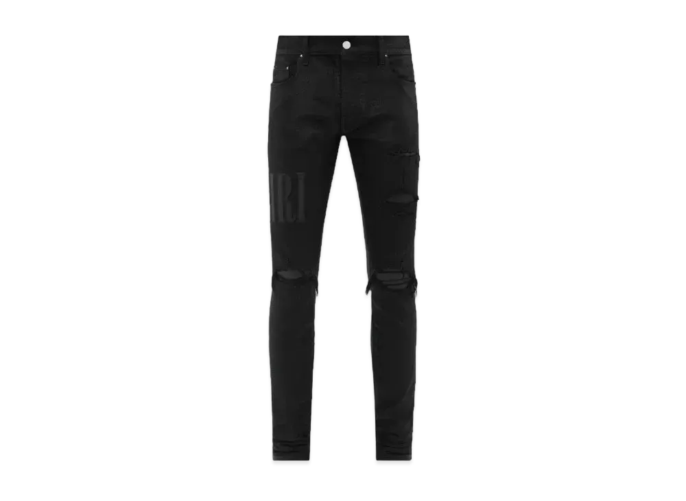 AMIRI Wax Logo Jean "Black"