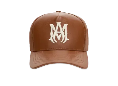 AMIRI MA Full Leather Hat "Brown"