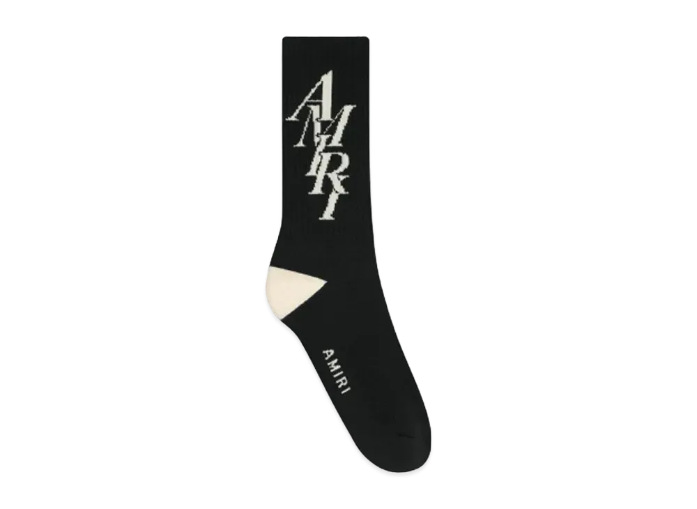 AMIRI Stack Sock "Black"