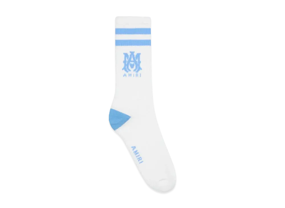 AMIRI Stripe Sock "White/Air Blue"