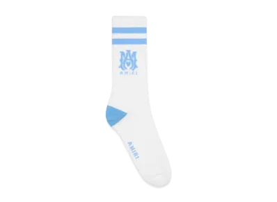 AMIRI Stripe Sock "White/Air Blue"