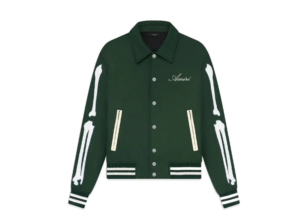 アミリ ボーンズ ジャケット "レイン フォレスト"