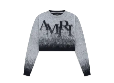 AMIRI Staggered Ombre Crew "Gray"