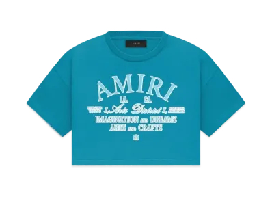 AMIRI Arts District Cropped Tee "Blue"