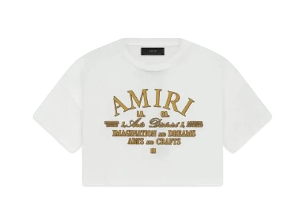 AMIRI Arts District Cropped Tee "White"