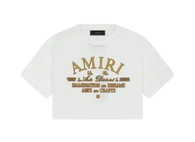 AMIRI Arts District Cropped Tee "White"