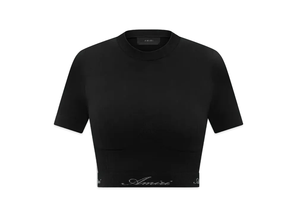AMIRI Seamless S/S Top "Black"
