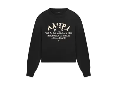 AMIRI Distressed Arts District Crew "Black"