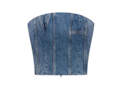 AMIRI Ma Bustier "River Indigo"