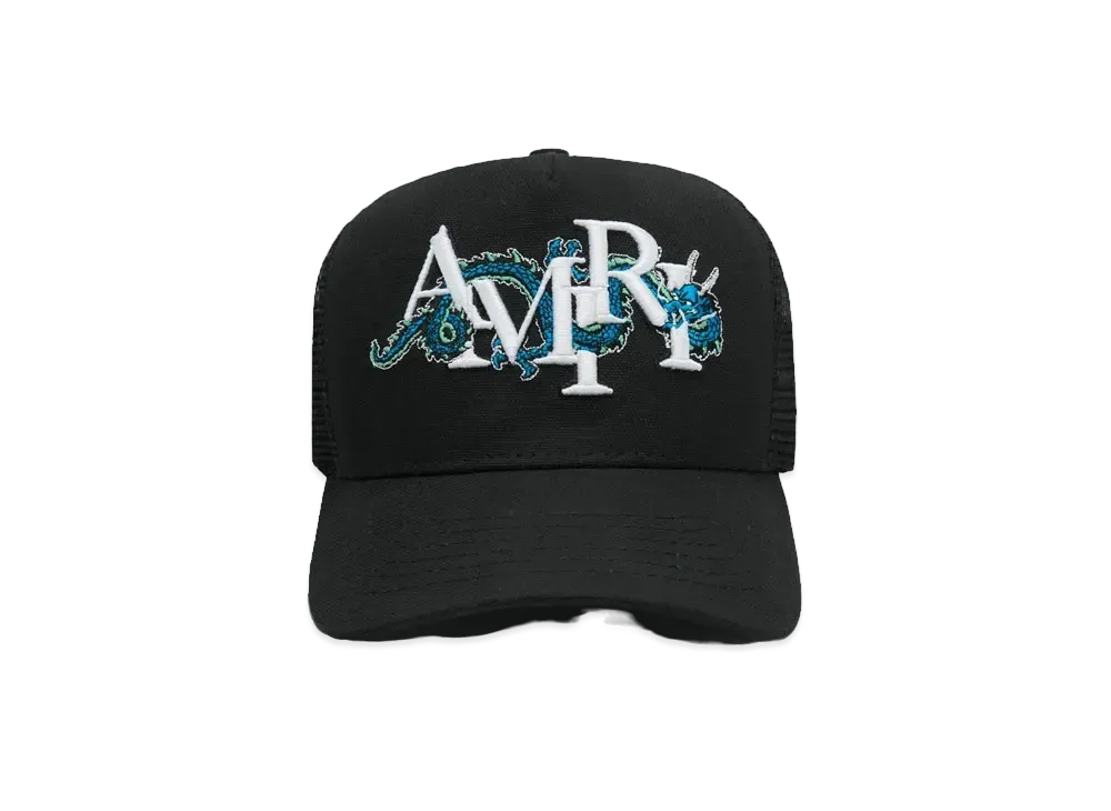AMIRI Lunar New Year Dragon Trucker "Black"