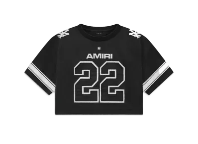 AMIRI Mesh Crop Football Jersey "Black"