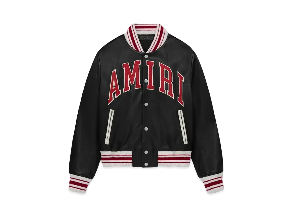 AMIRI Leather Bomber "Black"