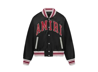 AMIRI Leather Bomber "Black"