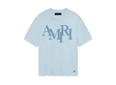 AMIRI Staggered Tee "Cerulean"