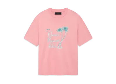 AMIRI Twisted Palms Tee "Flamingo Pink"