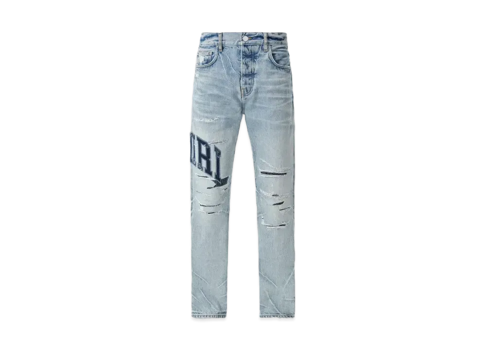 AMIRI Varsity Logo Repair Straight "Perfect Indigo"