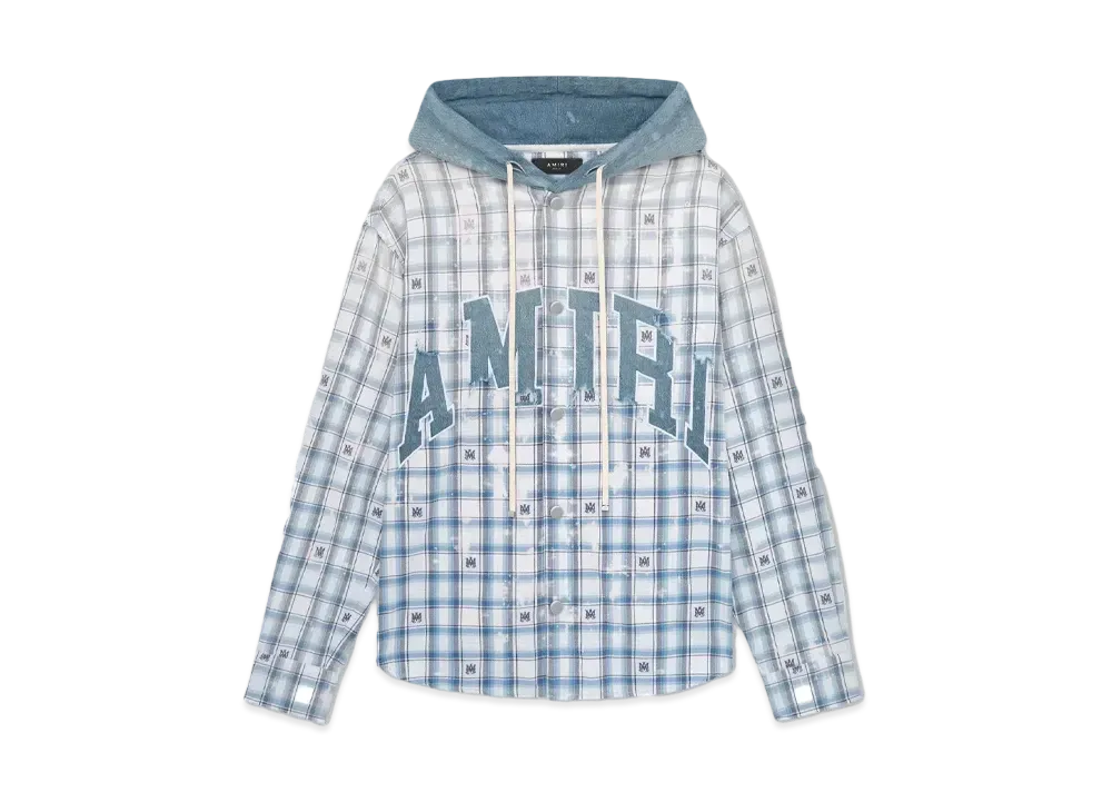 AMIRI Hooded Overshirt "Cerulean"