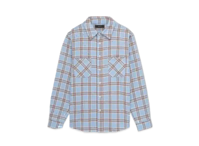 AMIRI Shotgun Flannel "Sea Blue"