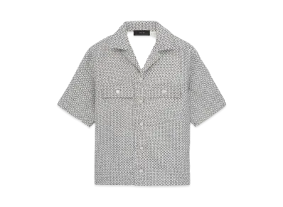 AMIRI Tweed Camp Shirt "Cerulean"