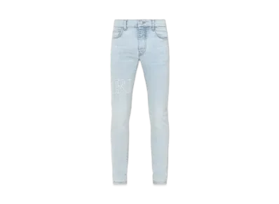 AMIRI Bandana Jacquard Logo Jean "Sky Indigo"