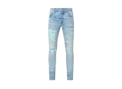 AMIRI Varsity Logo Repair Jean "Perfect Indigo"