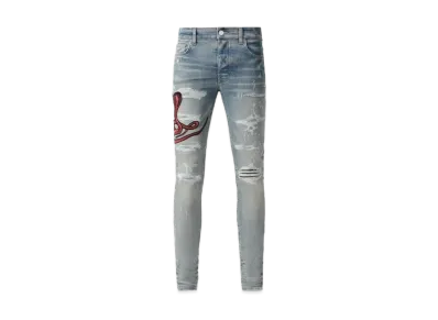 AMIRI Red Poison Archival Jean "Cray Indigo"