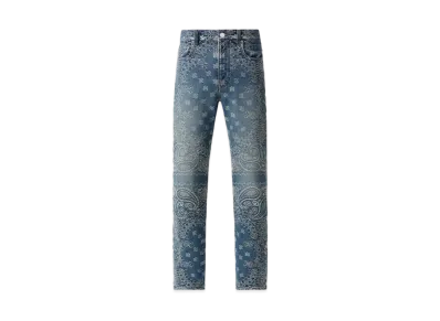 AMIRI Bandana Jacquard Straight Jean "Dark Indigo"