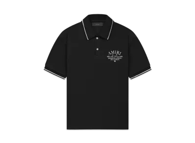 AMIRI Arts District Pique Polo "Black"