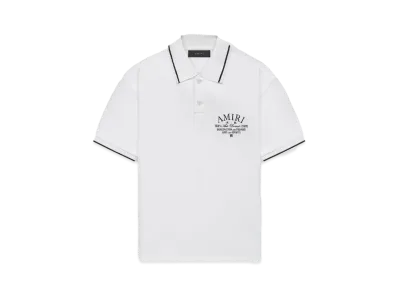 AMIRI Arts District Pique Polo "White"