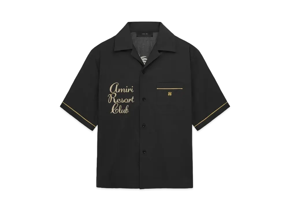 AMIRI Resort Club Embroidered Shirt "Black"