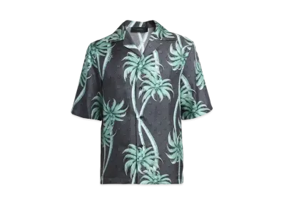 AMIRI Palm Bowling Shirt "Black"