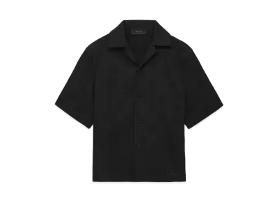 AMIRI MA Bandana Linen Camp Shirt "Black"