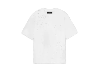 AMIRI Shotgun Embroidered Tee "White"