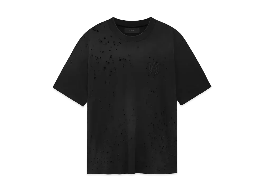 AMIRI Shotgun Embroidered Tee "Black"