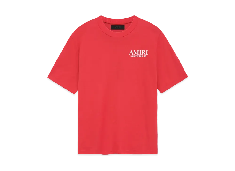 AMIRI Bones Stacked Tee "Red"
