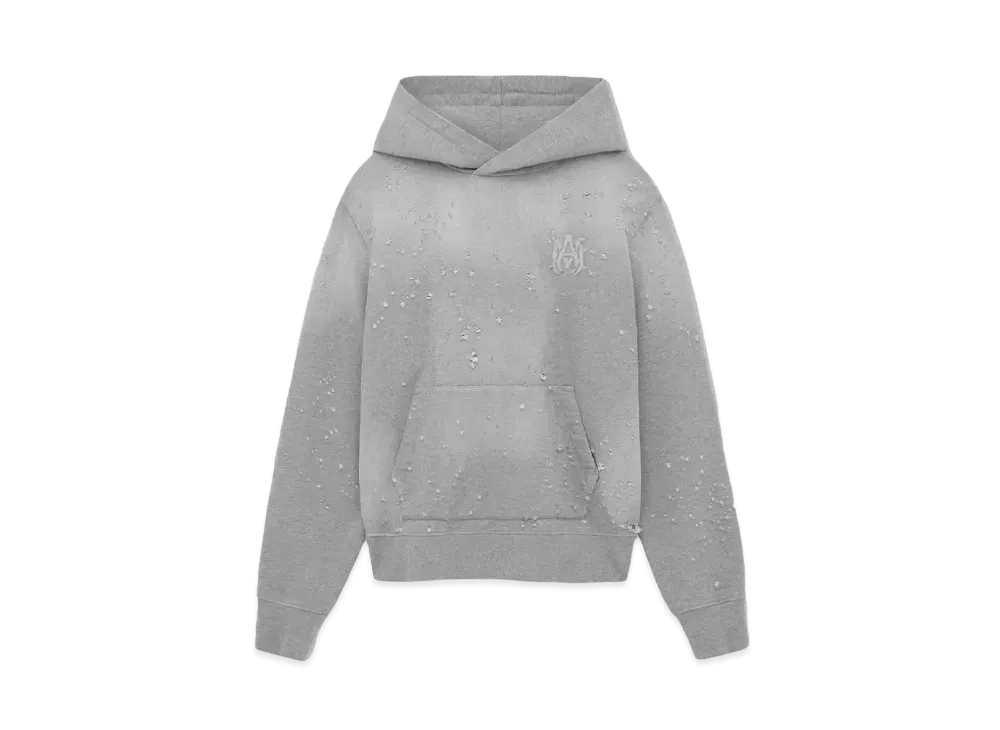 AMIRI MA Shotgun Embroidered Hoodie "Grey"
