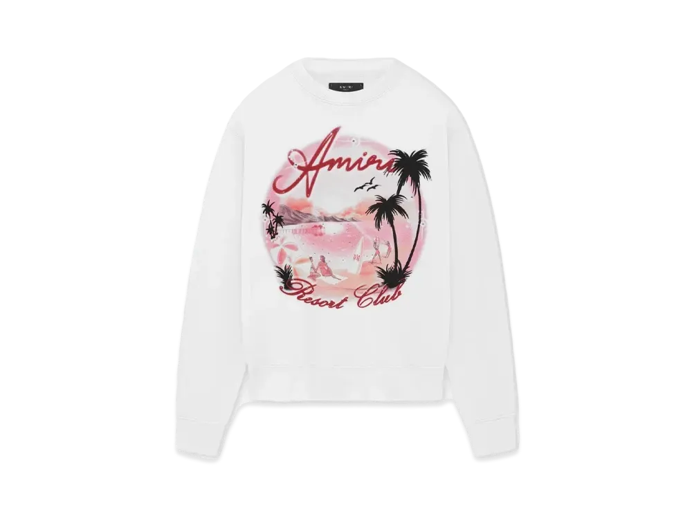 AMIRI Paradise Airbrush Crew "White"