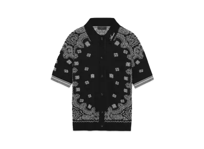 AMIRI Bandana Polo "Black"