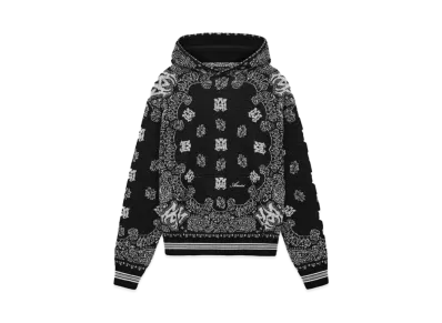 AMIRI Bandana Hoodie "Black"